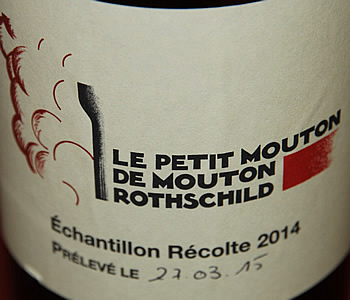 Le Petit Mouton 18,5 points on 20 for the 2015 vintage
