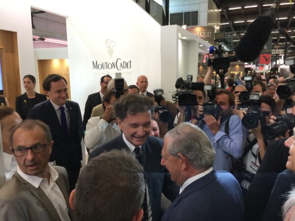 France’s new Minister for Agriculture, Jacques Mézard with Philippe de Rothschild
