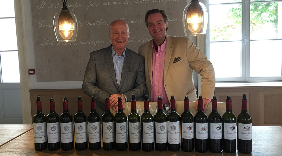 Ronald with Hervé Berland, the talented manager of Chateau Montrose in Saint Estèphe