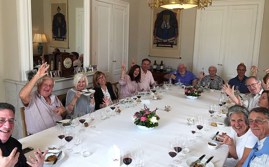 The 2018 June Grand Cru Tour 1, enjoying another private Chateau Lunch
