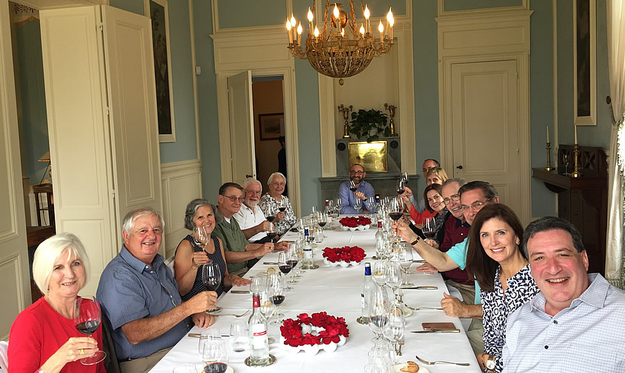 The 2018 June Grand Cru Tour 1, enjoying a private Chateau Lunch