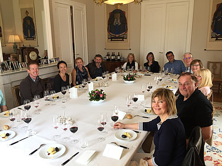 The 2018 May Grand Tour enjoying a private Chateau Lunch