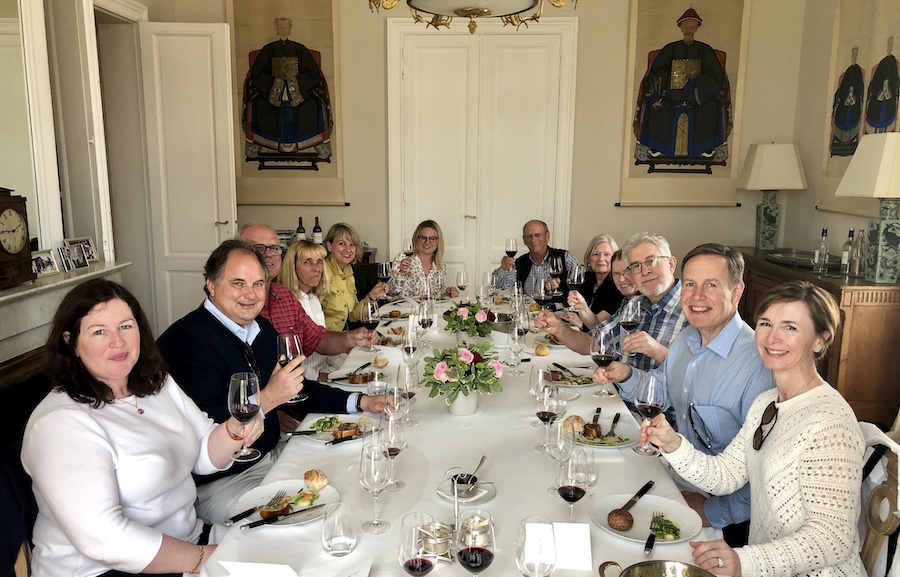 The 2019 May Grand Tour enjoying a private Lunch at a Classified Growth