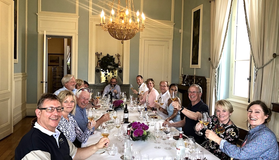 The 2019 June Grand Cru Tour 1, enjoying a private Chateau Lunch