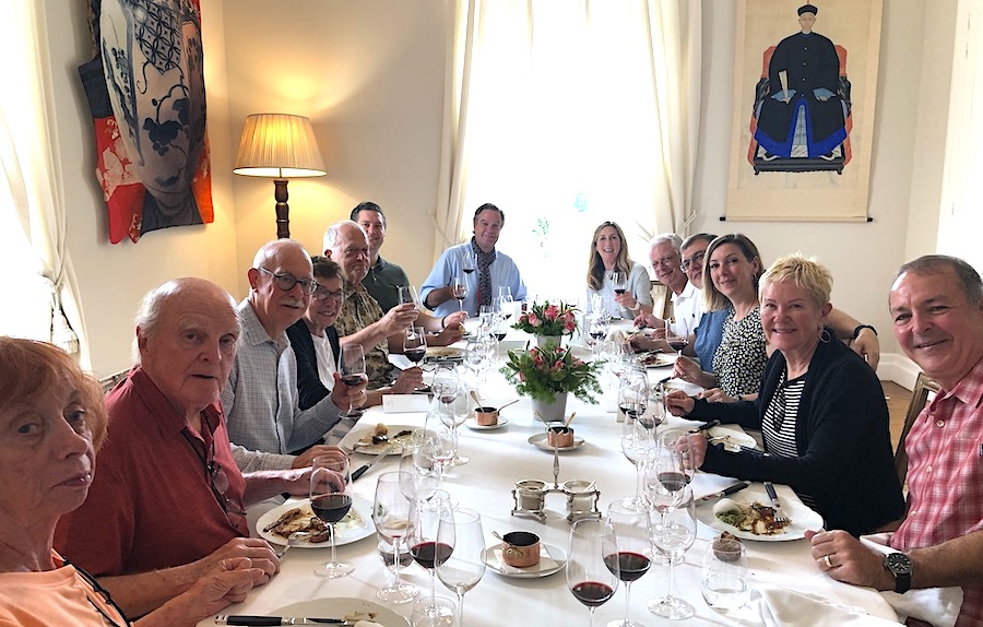 The 2019 June Grand Cru Tour 2, enjoying yet another private Chateau Lunch