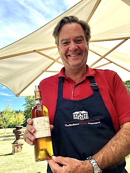 Ronald doing what he does best on the 2019 Bordeaux Harvest Tour I