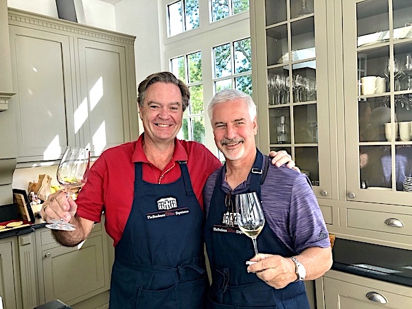 Ronald and Rick behaving badly (and having fun) on the 2019 Bordeaux Harvest Tour I