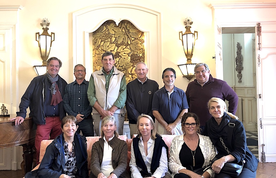 The 2019 Bordeaux Grand Cru Harvest Tour 2 indulging in a private Chateau Lunch