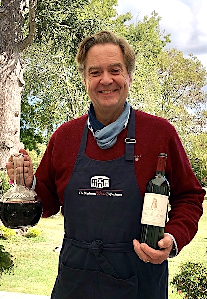 Ronald doing what he does best on the 2019 Bordeaux Harvest Tour 3