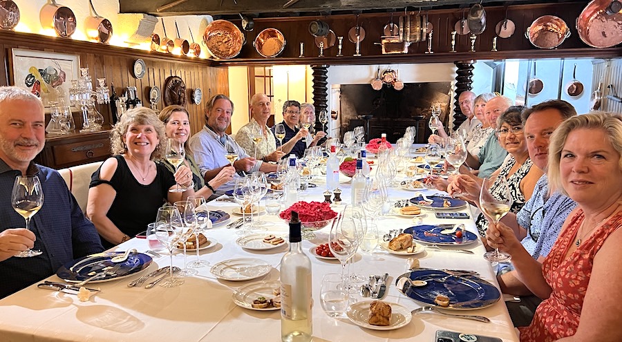 The Bordeaux Grand Cru Tour I June 2022 indulging in a private Chateau Lunch
