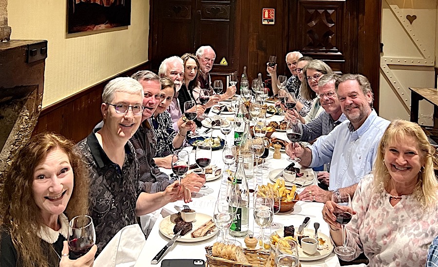 The Bordeaux Grand Cru Tour I, May 2023 dining while tasting the vintage 1982