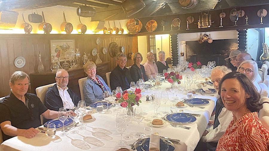 The Bordeaux Grand Cru Tour II, May 2023 indulging in a private Chateau Lunch